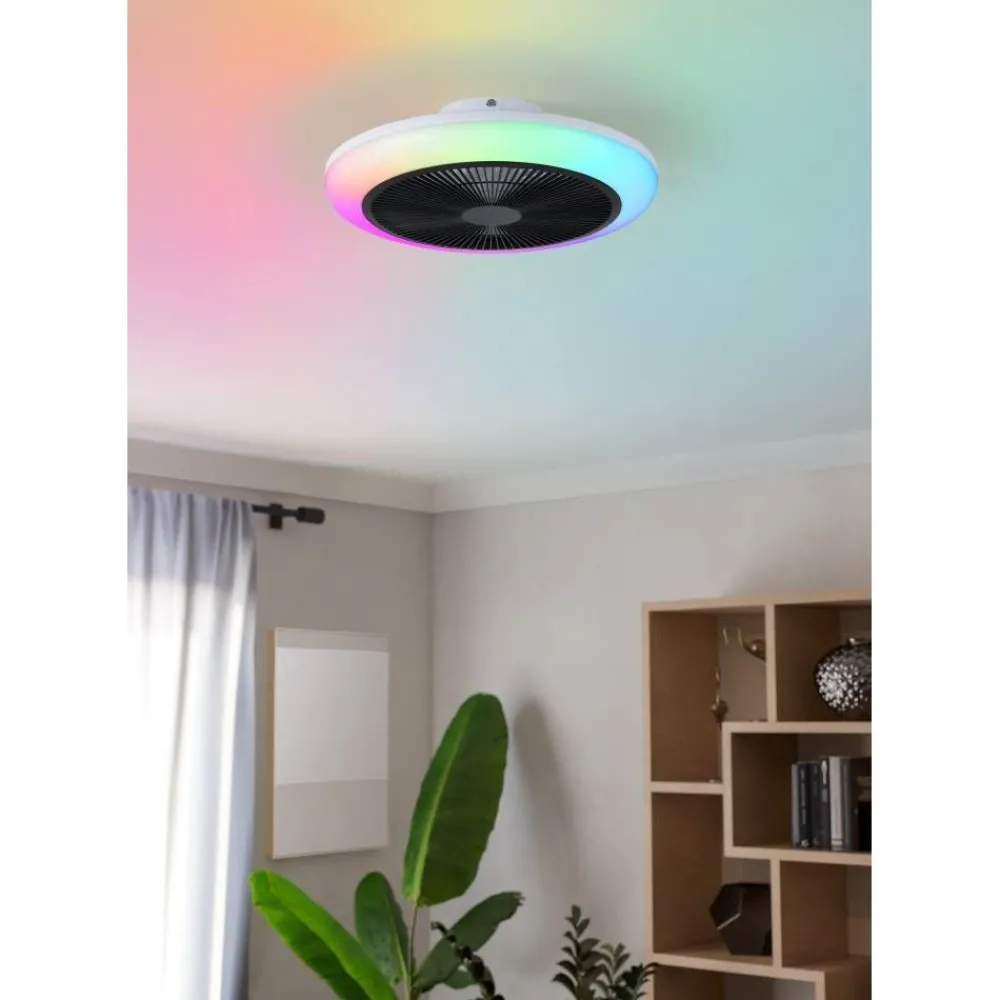 Tuuletinvalaisin Sayulita RGB Ø46cm, 2700-6500K, IP20*Eglo Online