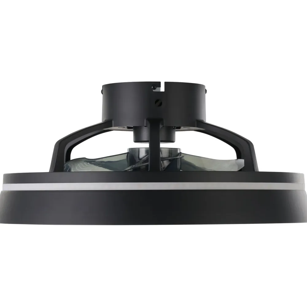 Outlet Tuuletinvalaisin Vallonia RGB/CCT LED Ø48cm kaukosäädin musta Tuuletinvalaisimet