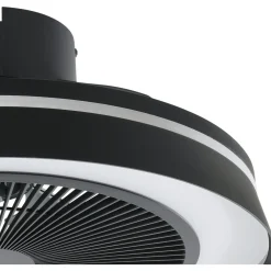 Outlet Tuuletinvalaisin Vallonia RGB/CCT LED Ø48cm kaukosäädin musta Tuuletinvalaisimet