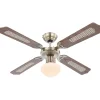 Tuuletinvalaisin Champion Ø106,6cm 60W messinki*Globo Sale