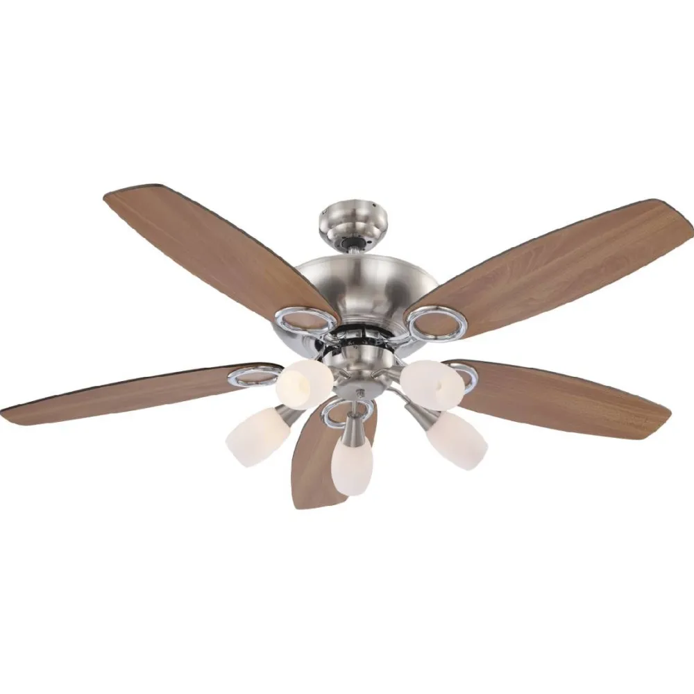 Clearance Tuuletinvalaisin Jerry Ø130cm 40W pyökki/harmaa Tuuletinvalaisimet