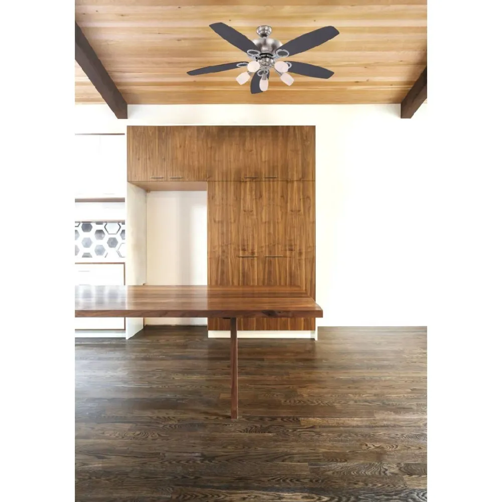 Clearance Tuuletinvalaisin Jerry Ø130cm 40W pyökki/harmaa Tuuletinvalaisimet