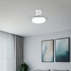 Tuuletinvalaisin LED Tampere valkoinen*Trio Outlet
