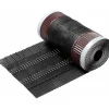 New Tuulettuva harjatiiviste 300 mm x 5 m musta Tiilikatto