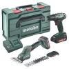 Työkalupaketti Combo Set 18V BS 18 SGS 18 LTX Q sisältää 2xLi-Power-akut ja laturin SC 30*Metabo Hot