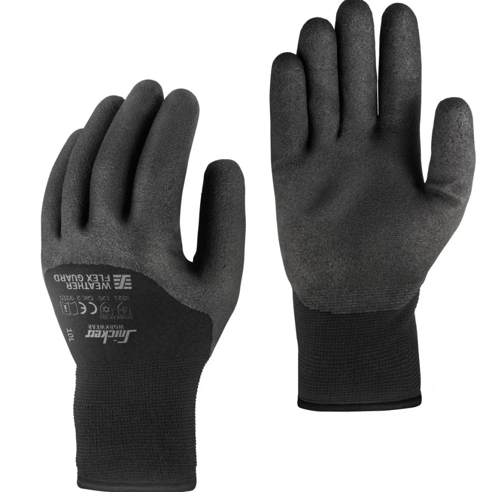 New Työkäsineet 325 Weather Flex Guard kpl/pkt musta Työkäsineet