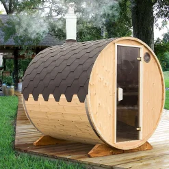 Hot Tynnyrisauna , 200x230cm, 4 hlöä Tynnyrisaunat