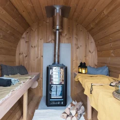 Best Tynnyrisauna , 200x240cm, 4 hlöä, terassilla Pihasaunat Ilman Rakennuslupaa|Tynnyrisaunat
