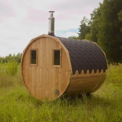 Best Tynnyrisauna , 200x240cm, 4 hlöä, terassilla Pihasaunat Ilman Rakennuslupaa|Tynnyrisaunat