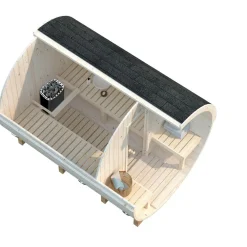 Tynnyrisauna Anita 1,6+0,7 m²*Palmako Clearance