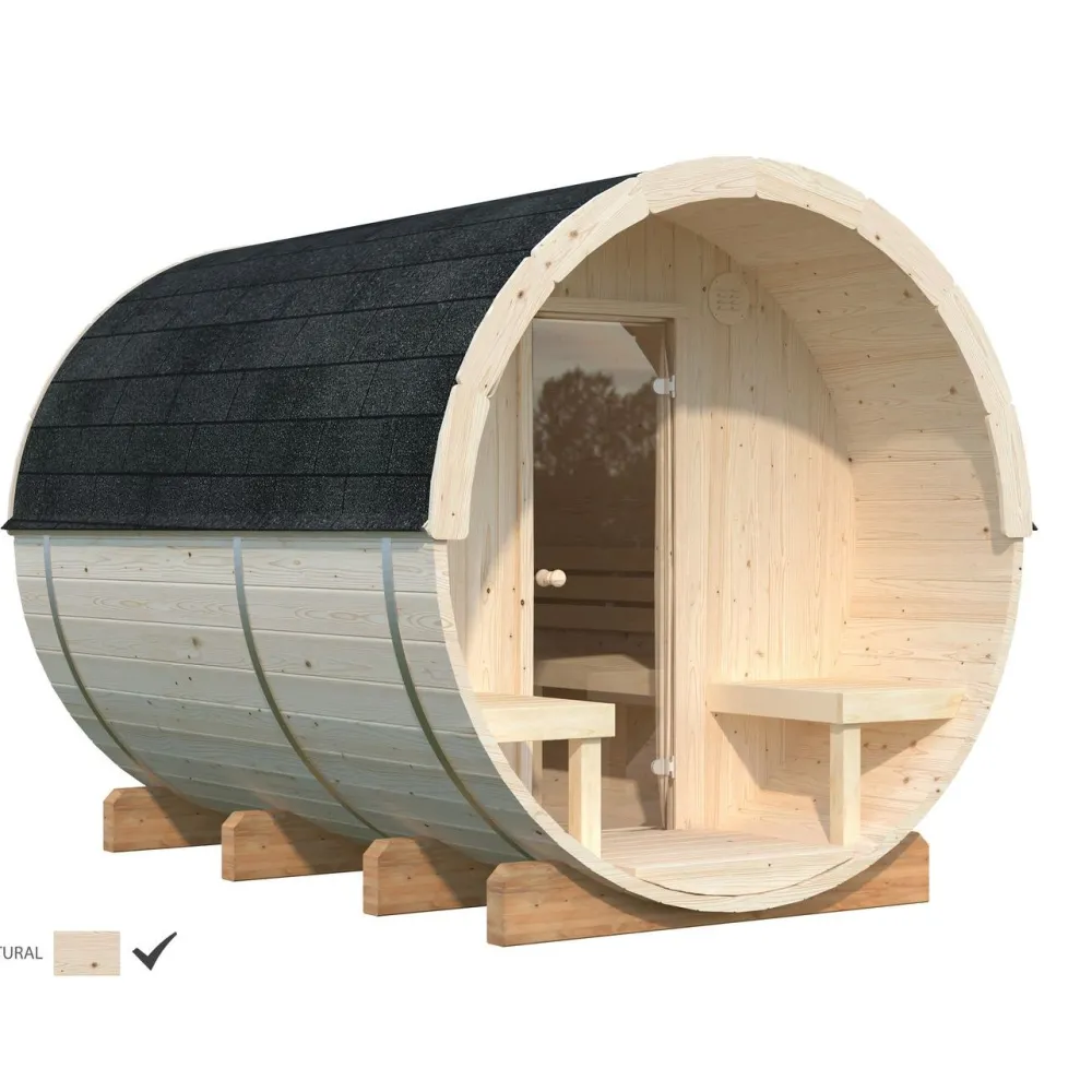 Tynnyrisauna Anita 1,6+0,7 m²*Palmako Clearance