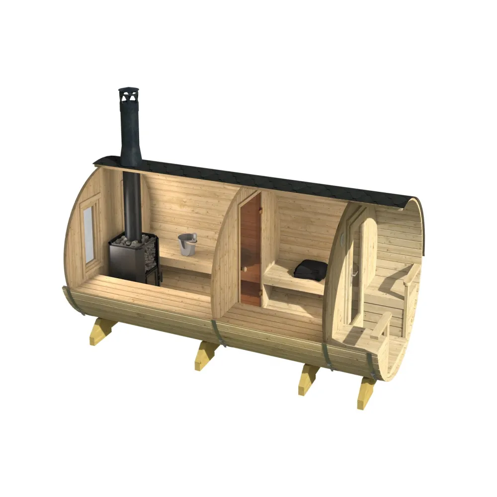 Tynnyrisauna Kemi 8.4m²*Tene Hot