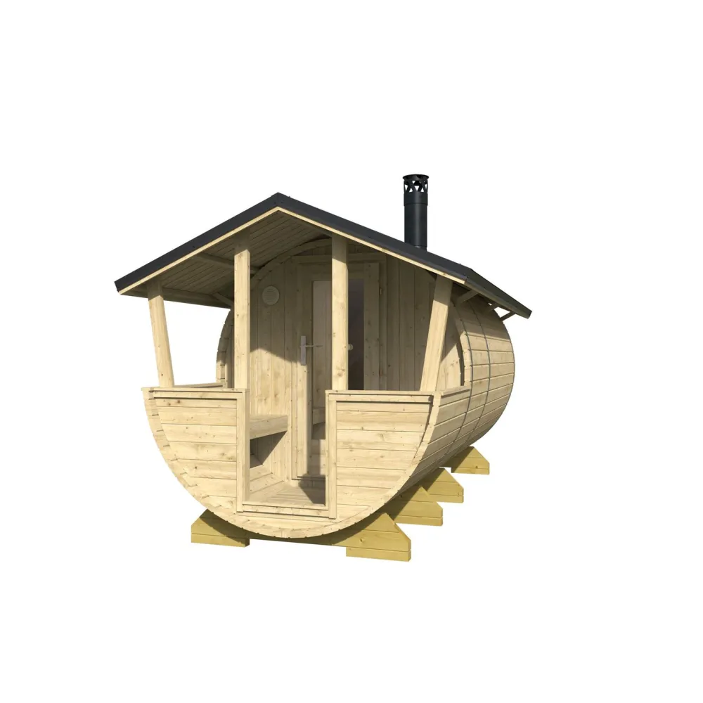 Outlet Tynnyrisauna Lahti 8m² Pihasaunat Ilman Rakennuslupaa|Tynnyrisaunat