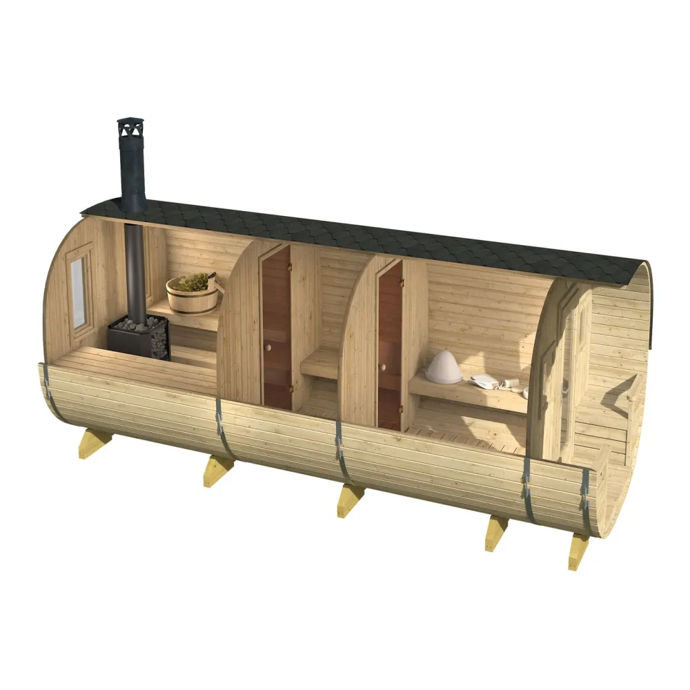 Tynnyrisauna Ruka 13.6m²*Tene Hot