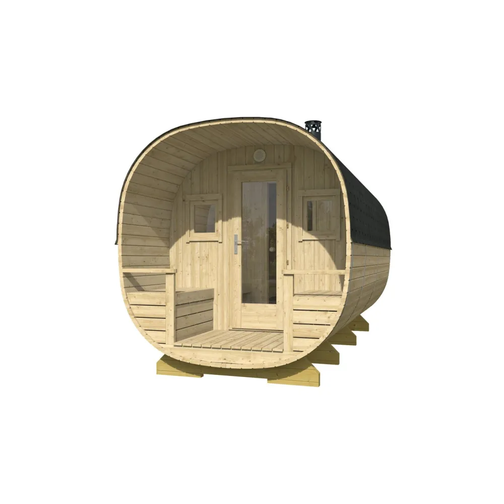 Hot Tynnyrisauna Turku 10.7m² Pihasaunat Ilman Rakennuslupaa|Tynnyrisaunat