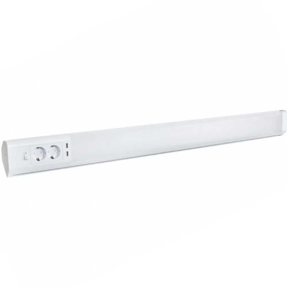 Hot Työpistevalaisin LED 10 W 2xUSB-paikka 2xPistokepaikka 518 mm Keittiövalaisimet