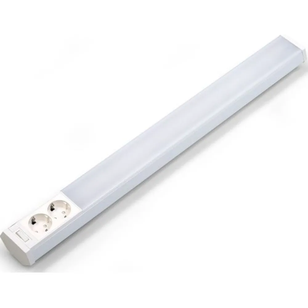 Työpistevalaisin Cindy Pro LED T8, kytkin, pistorasia, valkoinen, eri kokoja*M-Light Best