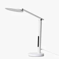 Clearance Työpöytävalaisin kirkasvalolla Oslo 60cm 16W USB valkoinen Kirkasvalolamput