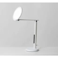 Clearance Työpöytävalaisin kirkasvalolla Oslo 60cm 16W USB valkoinen Kirkasvalolamput
