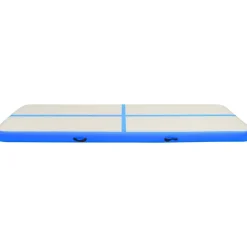 Täytettävä voimistelumatto pumpulla 300x100x20cm PVC sininen*FinePRICE Outlet