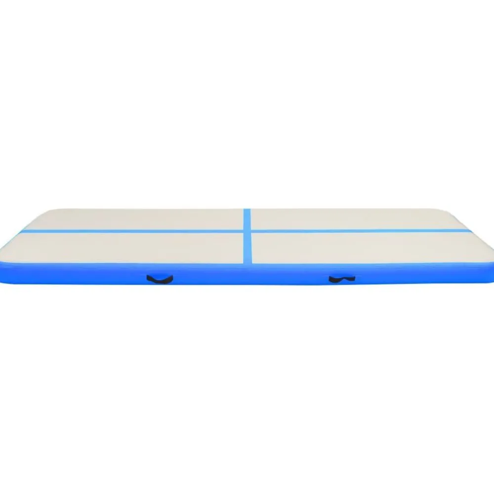 Täytettävä voimistelumatto pumpulla 300x100x20cm PVC sininen*FinePRICE Outlet