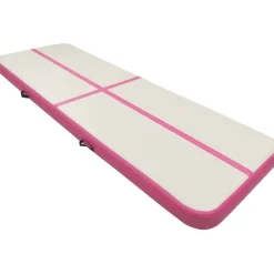 Täytettävä voimistelumatto pumpulla 500x100x15 cm PVC pinkki*FinePRICE Outlet