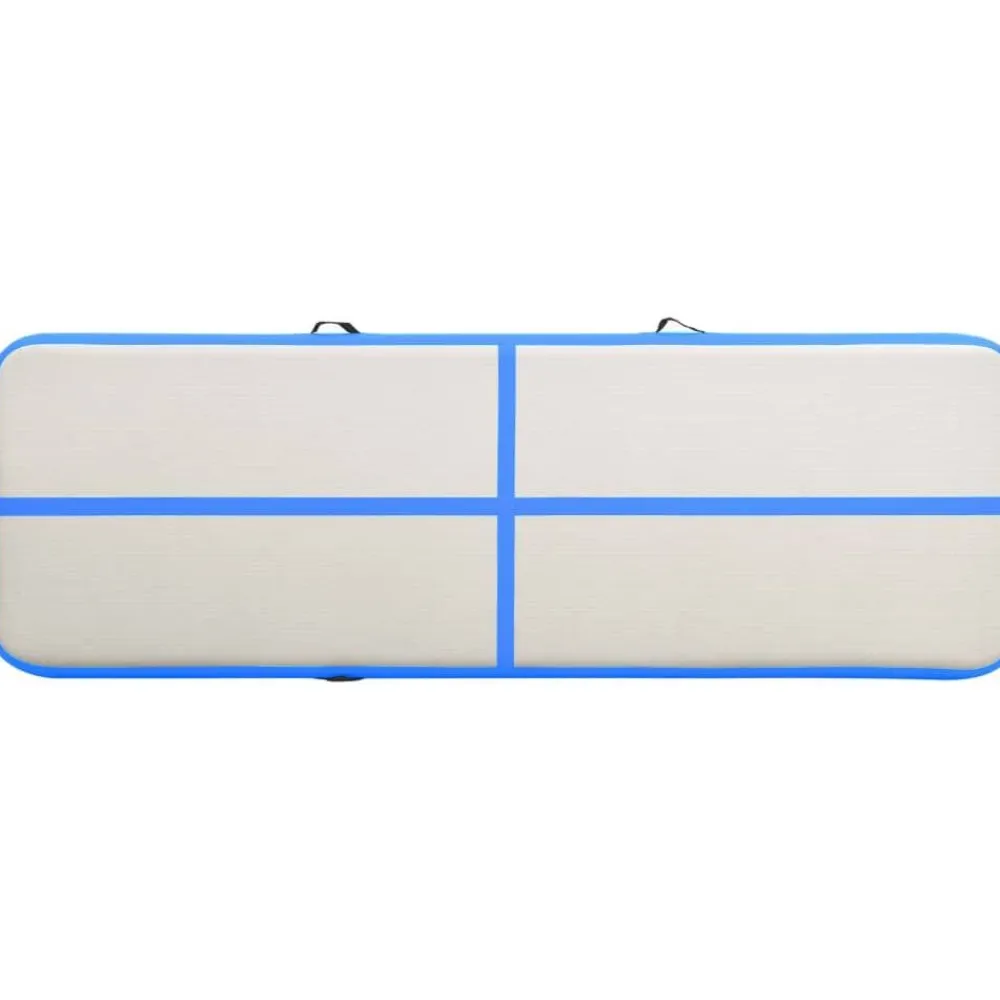 Täytettävä voimistelumatto pumpulla 500x100x15cm PVC sininen*FinePRICE Hot