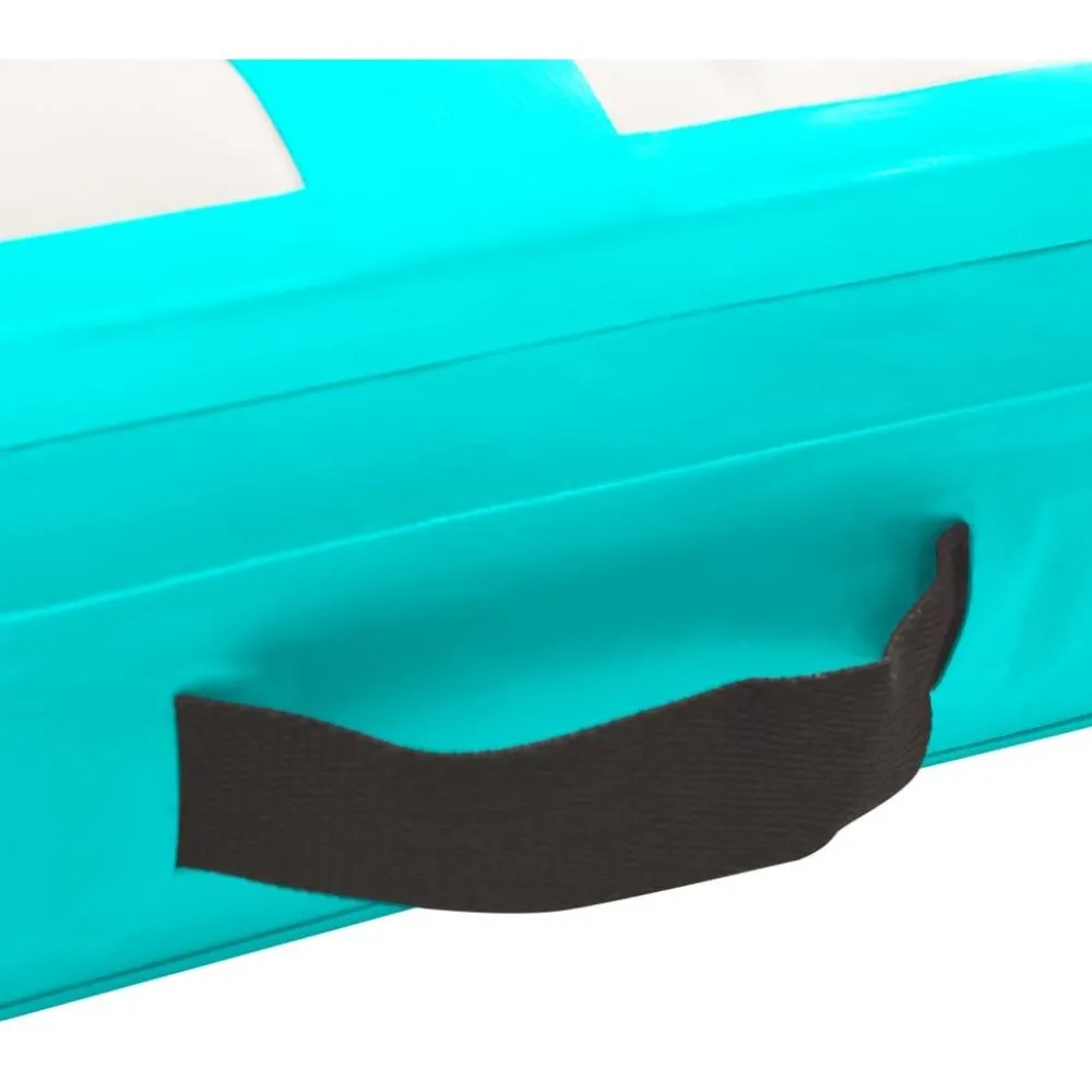 Täytettävä voimistelumatto pumpulla 400x100x15 cm PVC vihreä*FinePRICE Best