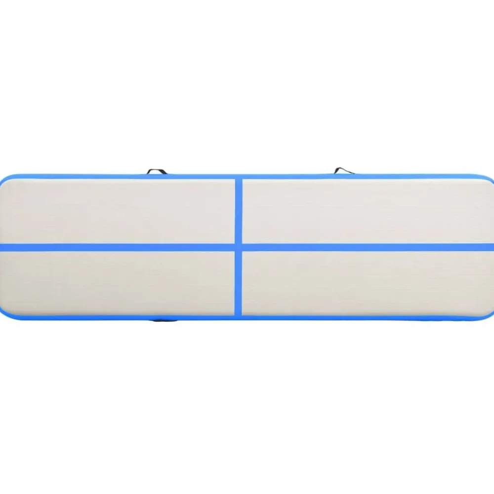 Täytettävä voimistelumatto pumpulla 600x100x15cm PVC sininen*FinePRICE Discount