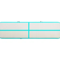 Täytettävä voimistelumatto pumpulla 600x100x15 cm PVC vihreä*FinePRICE Sale