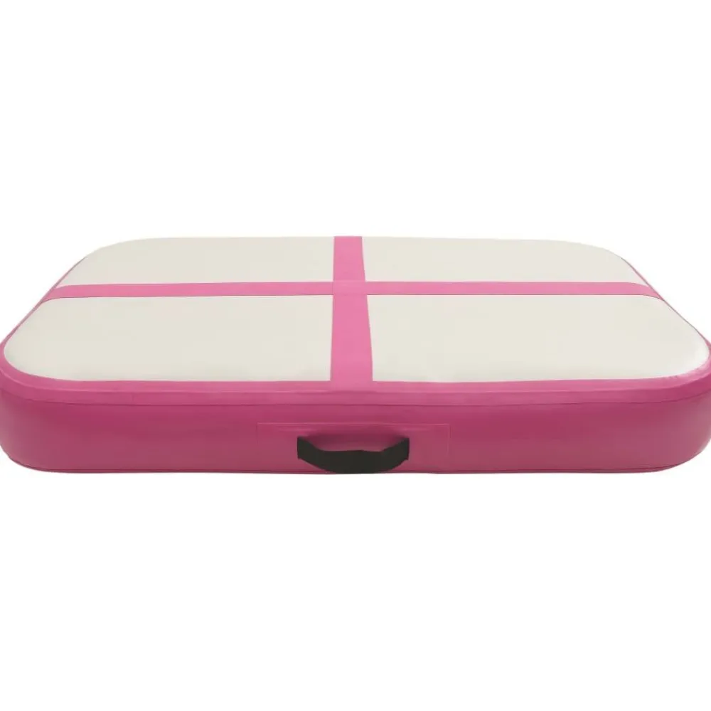 Täytettävä voimistelumatto pumpulla 60x100x20 cm PVC pinkki*FinePRICE Hot