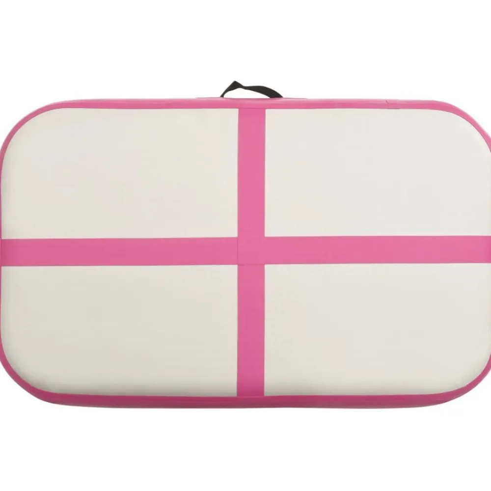 Täytettävä voimistelumatto pumpulla 60x100x20 cm PVC pinkki*FinePRICE Hot