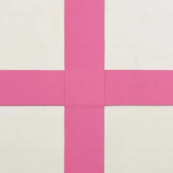 Täytettävä voimistelumatto pumpulla 500x100x20 cm PVC pinkki*FinePRICE Hot