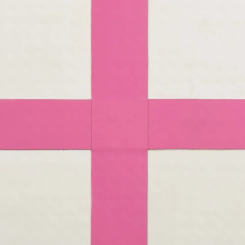 Täytettävä voimistelumatto pumpulla 500x100x20 cm PVC pinkki*FinePRICE Hot