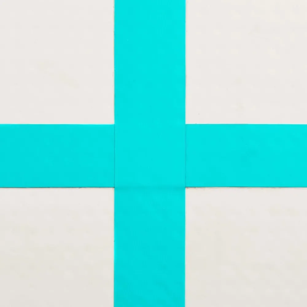 Täytettävä voimistelumatto pumpulla 500x100x20 cm PVC vihreä*FinePRICE Outlet