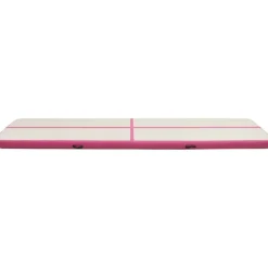 Discount Täytettävä voimistelumatto pumpulla 600x100x20 cm PVC pinkki Airtrack Ilmavolttipatjat