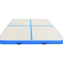 Discount Täytettävä voimistelumatto pumpulla 200x200x10cm PVC sininen Airtrack Ilmavolttipatjat|Kehonhuolto
