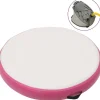 Discount Täytettävä voimistelumatto pumpulla 100x100x15 cm PVC pinkki Airtrack Ilmavolttipatjat|Kehonhuolto