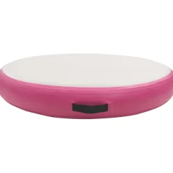 Discount Täytettävä voimistelumatto pumpulla 100x100x15 cm PVC pinkki Airtrack Ilmavolttipatjat|Kehonhuolto