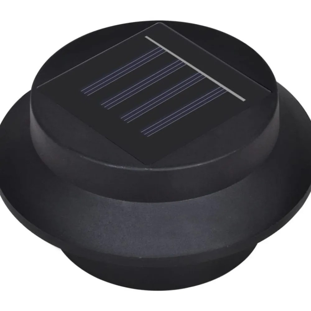 Ulkoaurinkokennovalaisin aitaan 12 kpl led musta*FinePRICE Sale