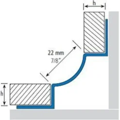 Ulkokulmapala sisäkulmalistaan rst e-210s, 11mm, eri värejä*Euroshrink Hot