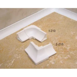 Ulkokulmapala sisäkulmalistaan pvc e-210, 10mm, valkoinen*Euroshrink Clearance