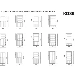 Ulko-ovi UL7A M18 Huvila mittatilausovi*Kaskipuu