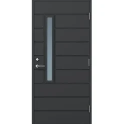 Ulko-ovi Design 9-10x21 karmi 115mm RR23 tummanharmaa*Timburg