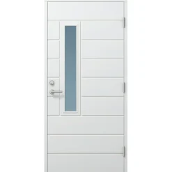 Ulko-ovi Design 9-10x21 karmi 115 mm valkoinen*Timburg Outlet