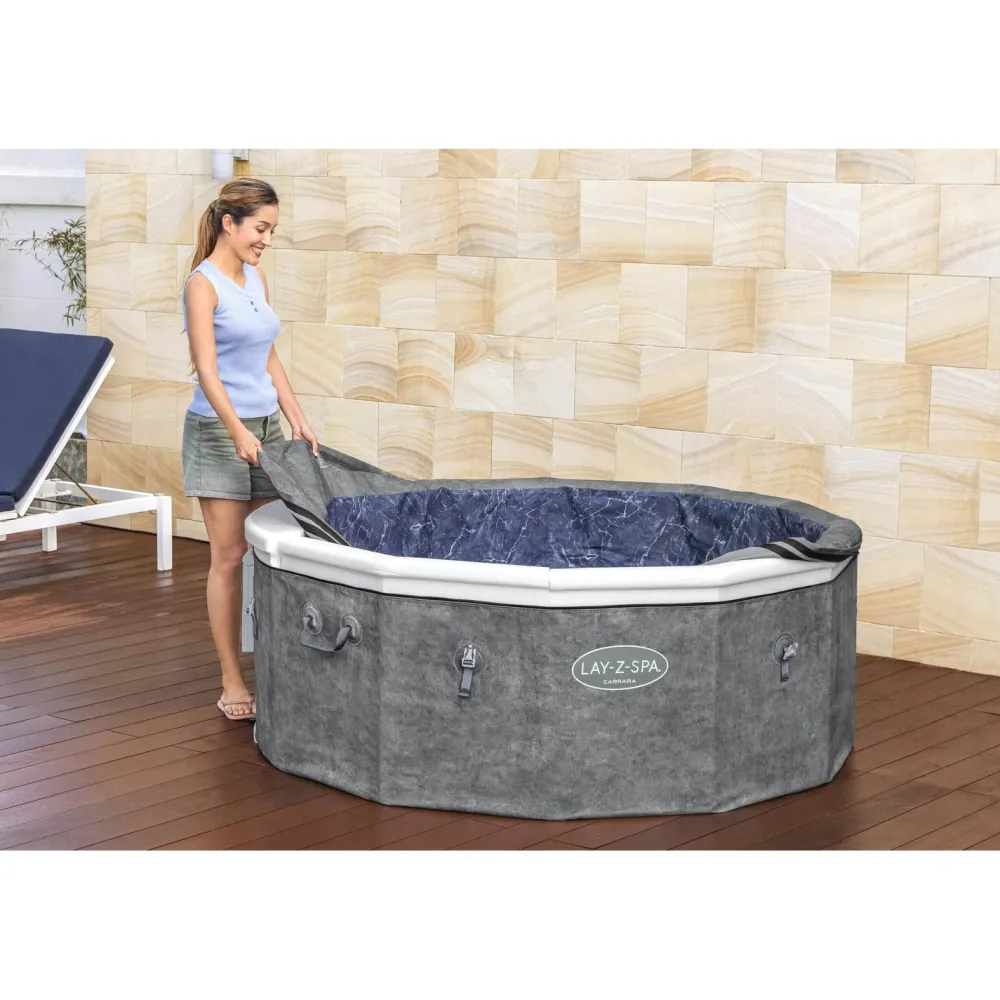 Clearance Ulkoporeallas Lay-Z-Spa Carrara Smart Airjet 6, 4-6 henkilöä, 140 suutinta Ulkoporealtaat