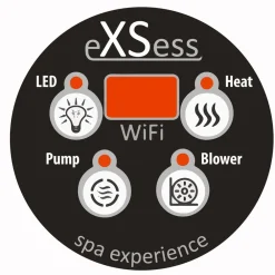 Ulkoporeallas TopSpa xs Wifi 6 hlöä brown/azul blue*SpaDealers Sale