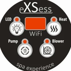 Ulkoporeallas TopSpa xs Wifi 6 hlöä brown/grey marble*SpaDealers Outlet