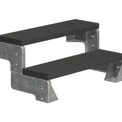 Clearance Ulkoportaat Gardentop Trimax ilman kaidetta antrasiitti eri kokoja Ulkoportaat