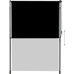 Ulkorullaverho 150x270 cm antrasiitti*FinePRICE Sale
